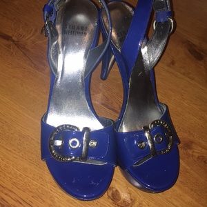 Stuart Weitzman Blue High Hill Shoes Size 7.5